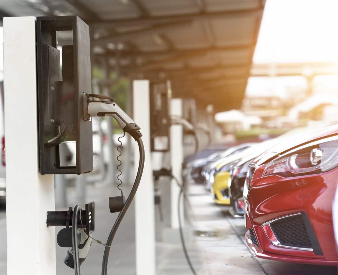 Ładowarki dla pojazdów elektrycznych na terenie inwestycji